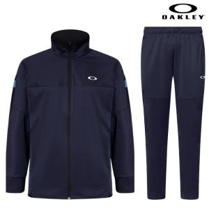 オークリー トレーニング ウェア 上下セット ネイビー OAKLEY Enhance Tech Jersey Jacket & Pants 13.7 FATHOM FOA405786-FOA405841-6AC｜msp-net