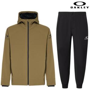 オークリー シェル ウェア 上下セット オリーブ ブラック OAKLEY Enhance Tech Shell Jacket ＆ Pants 1.0 Worn Olive Blackout FOA405798-79B-FOA405853-02E｜msp-net