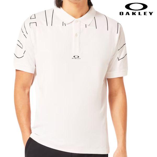 オークリー ポロシャツ ホワイト 吸汗速乾 ストレッチ 軽量 OAKLEY Enhance SS G...
