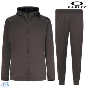 オークリー トレーニング ウェア 上下セット フーディー グレー OAKLEY EN 3RDG SYNCHRONISM JACKET + PANTS 7.7 SHADOW BLACK FOA406927 FOA406969 22H｜msp-net