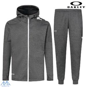 オークリー トレーニング ウェア 上下セット フーディー グレー OAKLEY EN 3RDG SYNCHRONISM JACKET + PANTS 7.7 DARK GREY HTHR FOA406927 FOA406969 29A｜msp-net