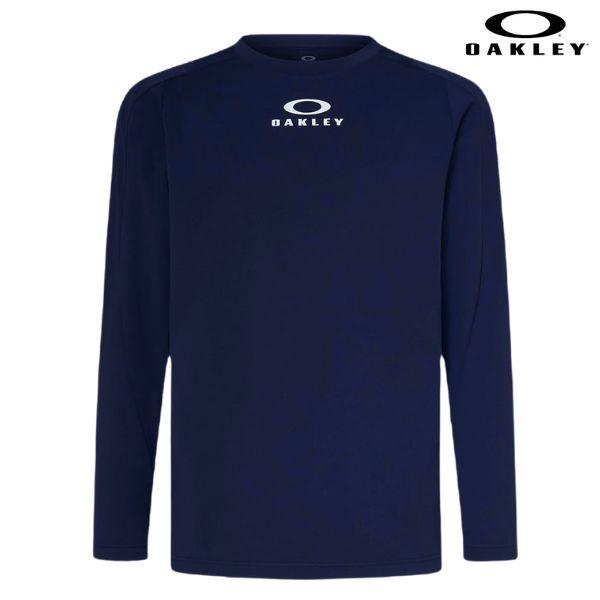 オークリー ロングスリーブ Tシャツ 長袖 ネイビー OAKLEY ENHANCE LS CREW ...