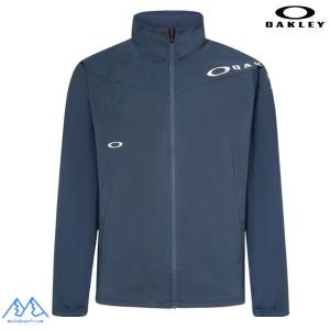 オークリー トレーニング ウェア 吸汗速乾 ジャケット ジャージ ブルーグレー OAKLEY ENHANCE TECH JERSEY JACKET 15.0 DARK SLATE  FOA407556 94A｜msp-net