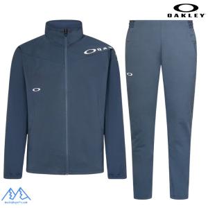 オークリー トレーニング ウェア 上下セット 吸汗速乾 ジャケット パンツ ジャージ ブルーグレー OAKLEY ENHANCE TECH JERSEY JACKET / PANTS 15.0 DARK SLATE｜msp-net