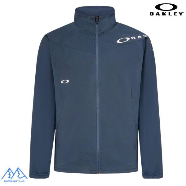 オークリー トレーニング ウェア 吸汗速乾 ジャケット ジャージ ブルーグレー OAKLEY ENH...