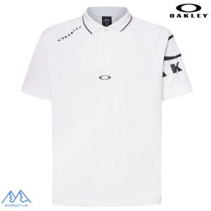 オークリー 半袖 ポロシャツ ホワイト 吸汗速乾 伸縮 形状安定 軽量 OAKLEY O-Sync Pack Knit Ss Polo 2.0 white  FOA407565 100｜msp-net