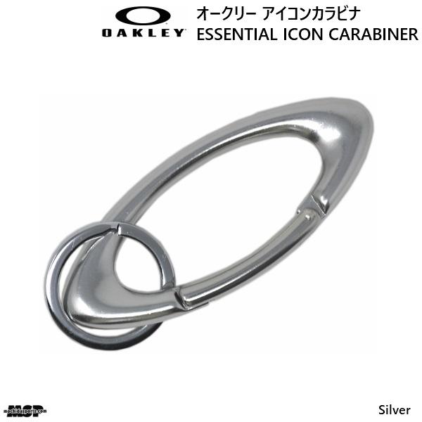 オークリー カラビナ アイコン カラビナ シルバー OAKLEY ESSENTIAL ICON CA...