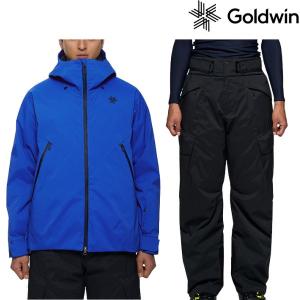 ゴールドウイン スキーウエア G-Solid Color Jacket G13301 LP G-Solid Color Cargo Wide Pants G33357 BK ラピスラズリ ブラック G13301-LP-G33357-BK｜msp-net