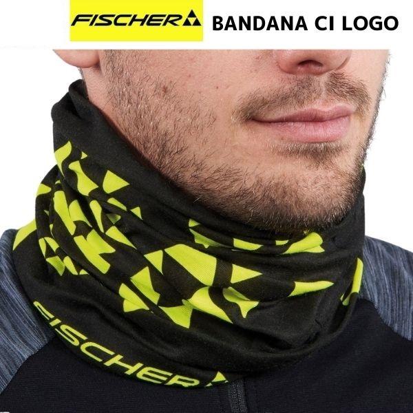 フィッシャー ネックチューブ バンダナ ブラック イエロー FISCHER BANDANA CI L...