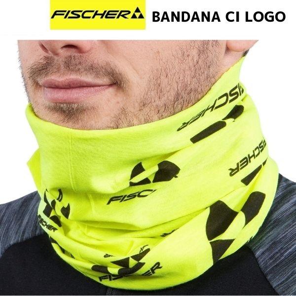 フィッシャー ネックチューブ バンダナ イエロー ブラック FISCHER BANDANA CI L...