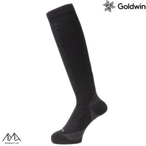 ゴールドウイン スキーソックス シースリーフィット ウィンター サポート ハイソックス  ブラック GOLDWIN Winter Support High Socks C3fit Black GC24394-BK｜msp-net