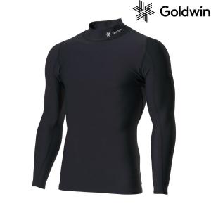 ゴールドウィン スキー アンダーシャツ シースリーフィット 光電子ウォーム GOLDWIN Kodenshi Warm High Neck Long Sleeves C3fit Men'S GC62302 BK｜msp-net