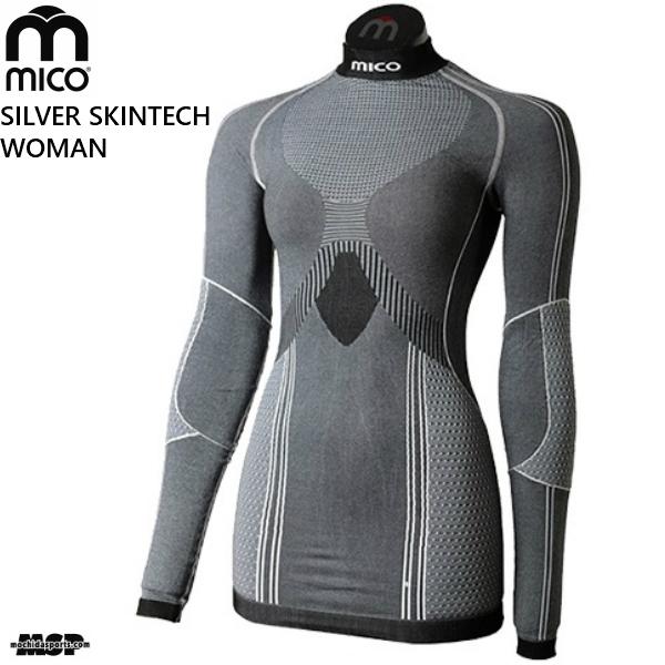 ミコ レディース スキー アンダーウエア アンダーシャツ mico SILVER SKINTECH ...