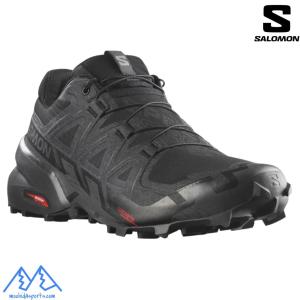 サロモン トレイルランニング トレラン シューズ ブラック SALOMON SPEEDCROSS 6 WIDE Black / Black / Phantom  L41744000｜msp-net