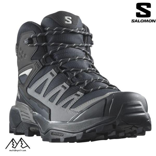 サロモン ゴアテックス ハイキング シューズ ブラック トレッキング ウォーキング SALOMON ...