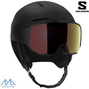 サロモン 調光 バイザーへルメット スキーヘルメット ブラック SALOMON OSMO PRO SIGMA PHOTO Black Sigma Photo  L47615800｜msp-net