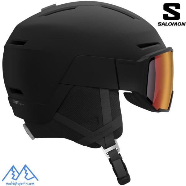 サロモン 調光 バイザーへルメット スキーヘルメット ブラック SALOMON OSMO PRO S...