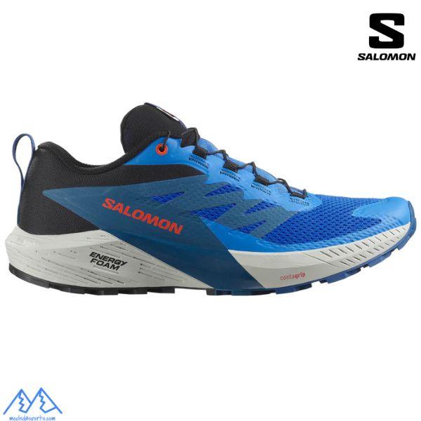 サロモン トレイルランニング トレラン シューズ ブルー SALOMON SENSE RIDE 5 ...