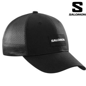 サロモン メッシュキャップ トラッカーカーブド キャップ ブラック SALOMON TRUCKER CURVED CAP DEEP BLACK  LC2024100｜msp-net