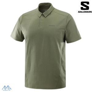 サロモン ポロシャツ カーキ グリーン SALOMON TRACKLINE POLO M Grape Leaf  LC2439300｜msp-net