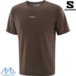 サロモン Tシャツ ショートスリーブ Tシャツ 半袖 コーヒービーン SALOMON SHKout CORE SS TEE Coffee Bean LC2843700