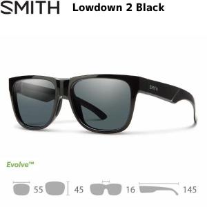 スミス サングラス ローダウン2 偏光レンズ ブラック SMITH Lowdown2 Black / Polar Gray｜msp-net
