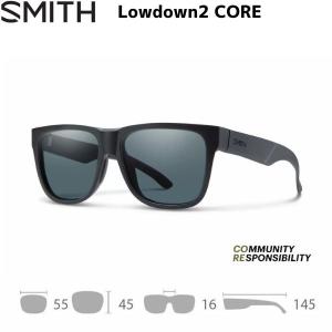 スミス サングラス ローダウン2 コア 偏光レンズ ブラック SMITH Lowdown2 CORE MatteBlack / Polar Gray｜msp-net