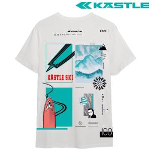 ケスレ Tシャツ KASTLE T-Shirt LOGO T 100 Men ホワイト  MA0001｜msp-net