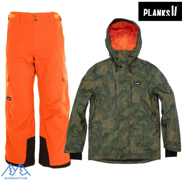 プランクス インシュレーテッドジャケット パンツ ジャングル オレンジ PLANKS GOOD TI...