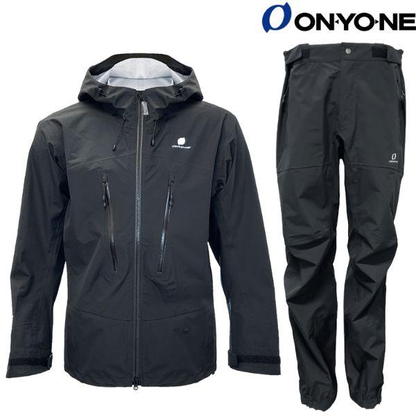 オンヨネ シェル スキースーツ（中綿なし）コンバット タフ ジャケット パンツ ブラック ONYON...