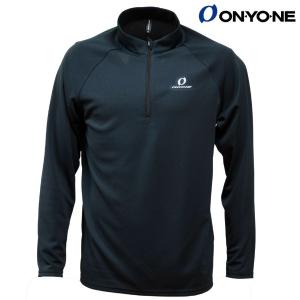 オンヨネ アンダーシャツ ハイグレーター メンズ ロングスリーブハーフジップ ブラック ONYONE HYGLATER ZIP UP LONG SLEEVE OKJ95720-009｜msp-net
