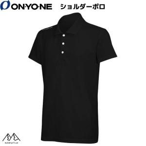オンヨネ ショルダーポロ ブラック ONYONE OKJ99802 009 POLO SHIRT ブレステックプロ ポロシャツ  OKJ99802-009｜msp-net