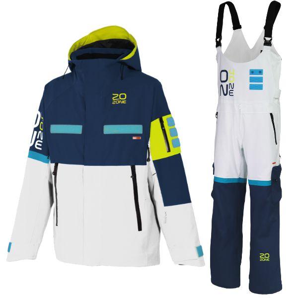 オンヨネ スキーウエア ビブパンツ ネイビー ホワイト Mサイズ ONYONE 2.0 OUTER ...