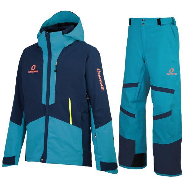 オンヨネ スキーウエア ブルー ターコイズ ONYONE DEMO TEAM OUTER JACKE...