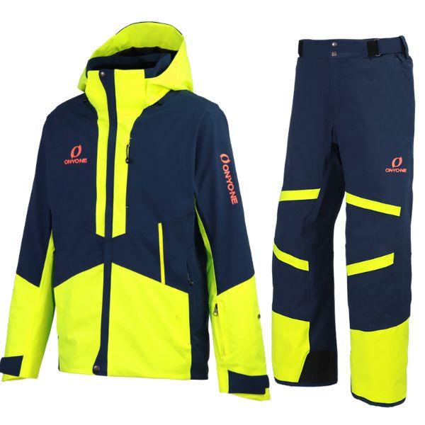 オンヨネ スキーウエア ネイビー イエロー ONYONE DEMO TEAM OUTER JACKE...