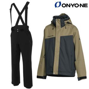 オンヨネ スキーウエア 上下セット シェルジャケット アウターパンツ カーキ ブラック ONYONE SHELL JACKET & OUTER PANTS ONJ96500-278009-ONP96550-009｜msp-net