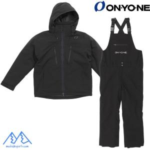 オンヨネ スキーウエア ジャケット ビブパンツ ブラック ONYONE MEN'S JACKET & PANTS BLACK  ONJ97505 009 ONP97555 009｜msp-net