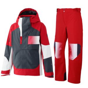 オンヨネ デモ スキーウェア チャコール レッド ホワイト ONYONE DEMO OUTER JACKET&PANTS CHARCOAL×RED/RED×WHITE ONJ98042R 008055 ONP98052R 055100｜msp-net