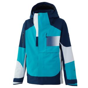 オンヨネ デモ スキージャケット ターコイズ ネイビー ONYONE DEMO OUTER JACKET B.TURQUOISE×NAVY ONJ98042R 624688｜msp-net