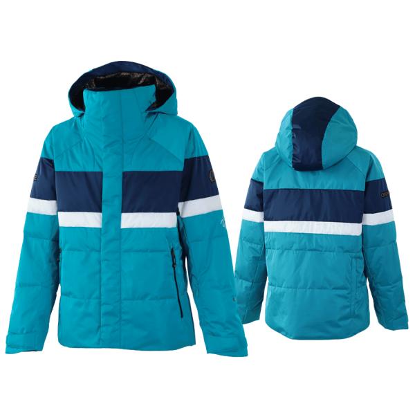 オンヨネ エッジ パフ スキージャケット ターコイズブルー EDGE PUFF OUTER JACK...