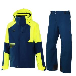 オンヨネ デモ チーム スキーウェア ネイビー イエロー ONYONE DEMO TEAM OUTER JACKET&PANTS NAVY×F.YELLOW ONJ98400R 688F280 ONP98450R 688｜msp-net