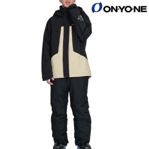 オンヨネ スキーウエア スキースーツ サンド ベージュ ブラック ONYONE MEN'S SUIT ONS96510 180009｜msp-net