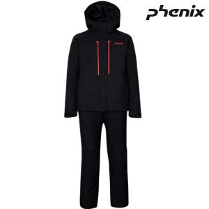 フェニックス スキーウエア スーツ ブラック PHENIX Retro Future Two-piece black PSM232P41-BK｜msp-net