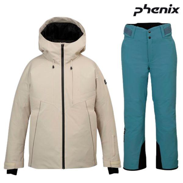 フェニックス スキーウエア ベージュ ターコイズ Sサイズ PHENIX TEAM BLOCK Ja...