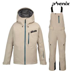 フェニックス スキーウエア ベージュ Lサイズ PHENIX TIME SPACE Jacket THUNDERBOLT Pants BEIGE  PSM24OT03-PSM24OB03-BE｜msp-net