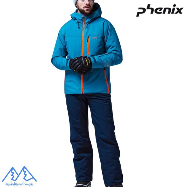 フェニックス スキーウエア スーツ ターコイズ ネイビー PHENIX Solid-colored ...