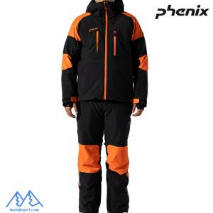 フェニックス スキーウエア ブラック オレンジ PHENIX Cutting Edge Jacket 2 + Pants 2 BLACK ORANGE PSM25OT02 PSM25OB02 BKOR｜msp-net