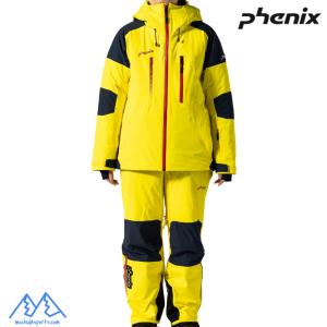 フェニックス スキーウエア イエロー グリーン PHENIX Cutting Edge Jacket 2 + Pants 2 YELLOW GREEN PSM25OT02 PSM25OB02 YG｜msp-net