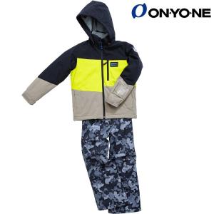 ONYONE オンヨネ ジュニア スキーウエア ブラック イエロー グレー カモ 迷彩 サイズ調整 RESEEDA JUNIOR SUIT RES76001 009008C｜msp-net