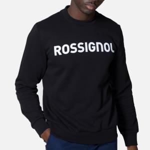 ロシニョール スウェット トレーナー ブラック ROSSIGNOL LOGO SWEAT RN FT BLACK RLKMS13 200｜msp-net